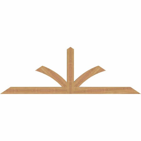 Ekena Millwork Richland Smooth Timber Gable Bracket, Western Red Cedar, 72"W x 24"H x 3 1/2"D x 3 1/2"F, 8/12 Pitch GBW072X24X0404RIC00SWR